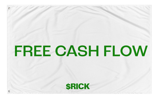 Free Cash Flow Flag - White